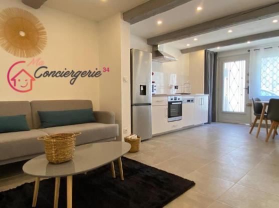 Superbe Appartement Climatise Avec Patio Монпелие Екстериор снимка